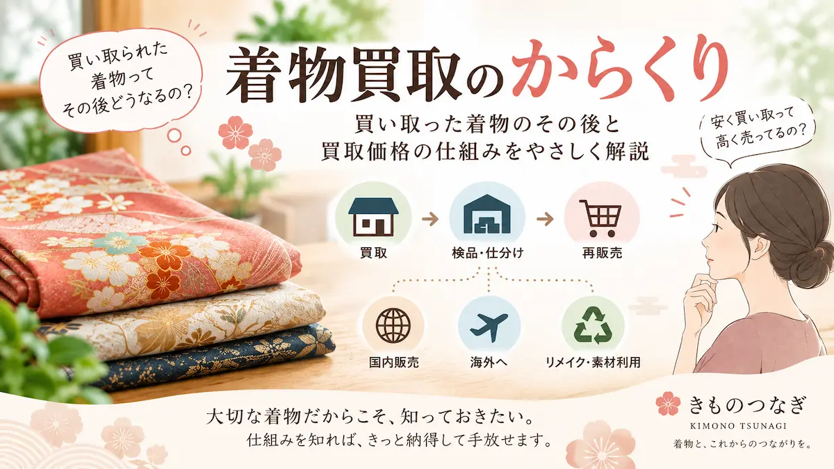 着物買取のからくりと買い取られた着物のその後を解説