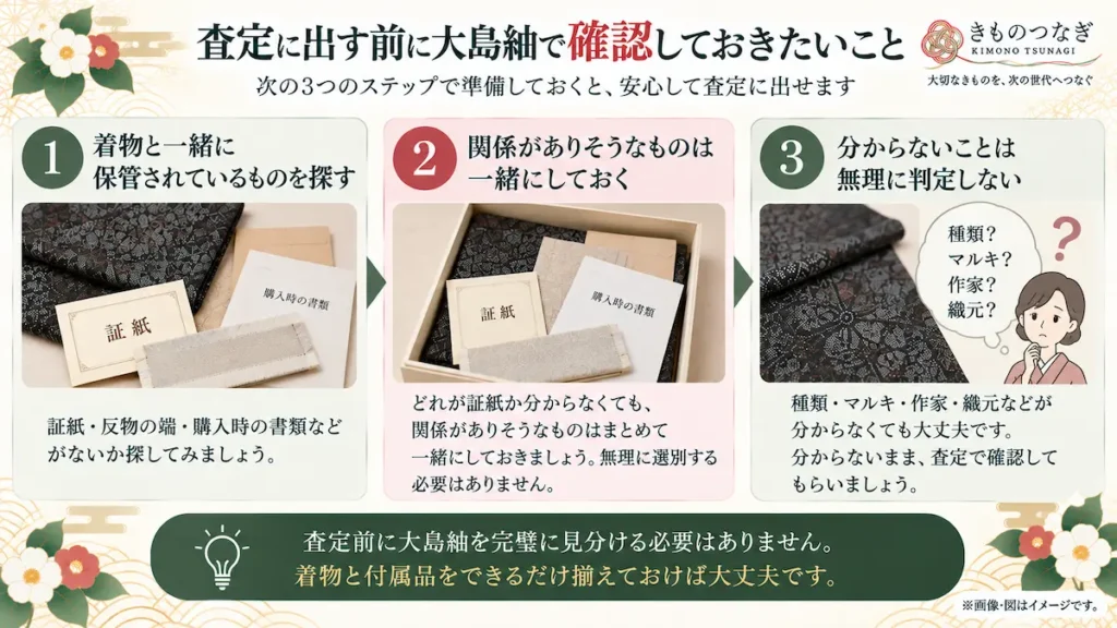 大島紬を査定に出す前に確認しておきたいこと