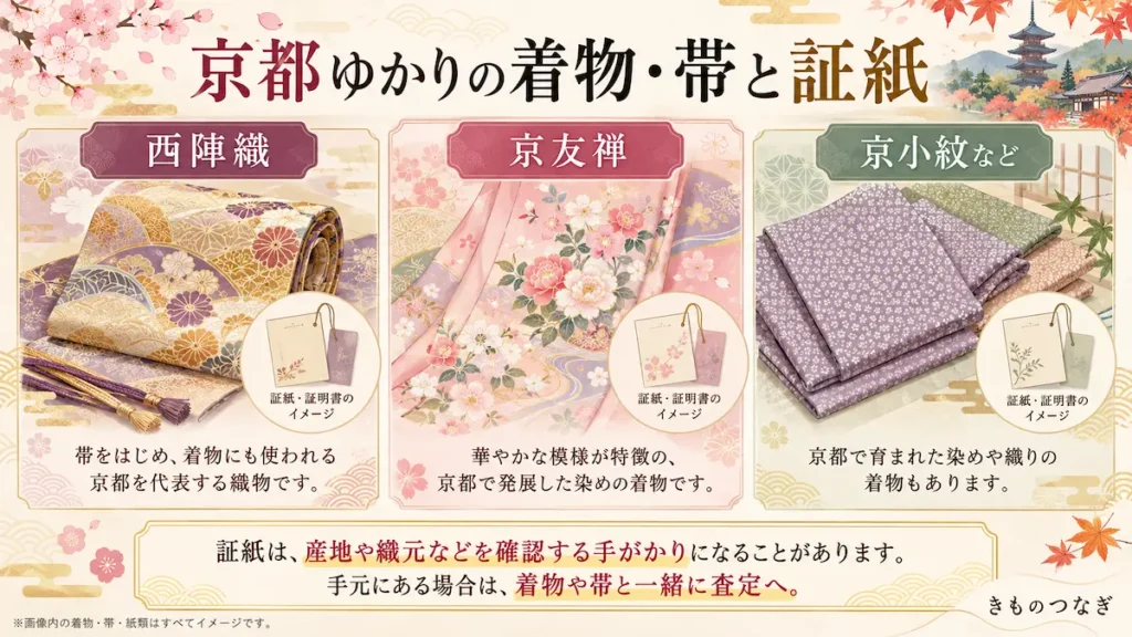 京都ゆかりの西陣織・京友禅・京小紋と証紙の確認ポイント