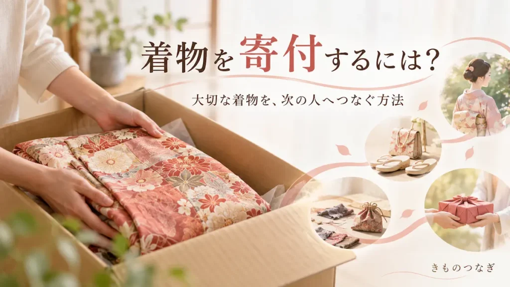着物を寄付するには？大切な着物を次の人へつなぐ方法